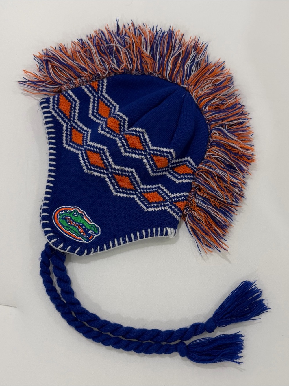 Florida Gators Blue & Orange Mohawk Earflap Beanie